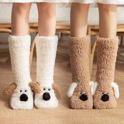 Women’s Cute Cartoon Plush Socks