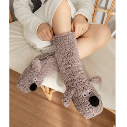 Women’s Cute Cartoon Plush Socks