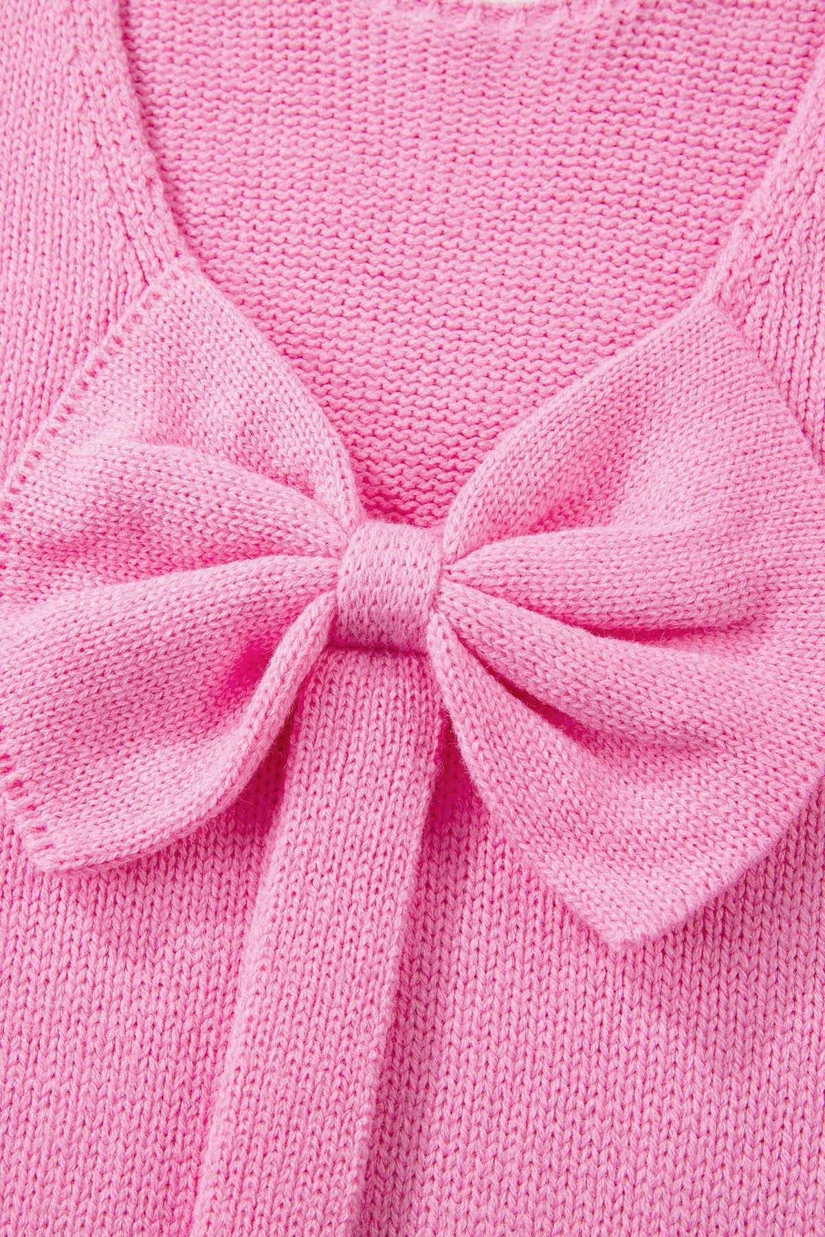 Threaded Pear Olivia Backless Bubble Sleeve Sweater