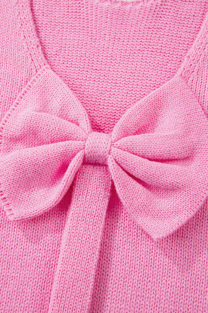Threaded Pear Olivia Backless Bubble Sleeve Sweater