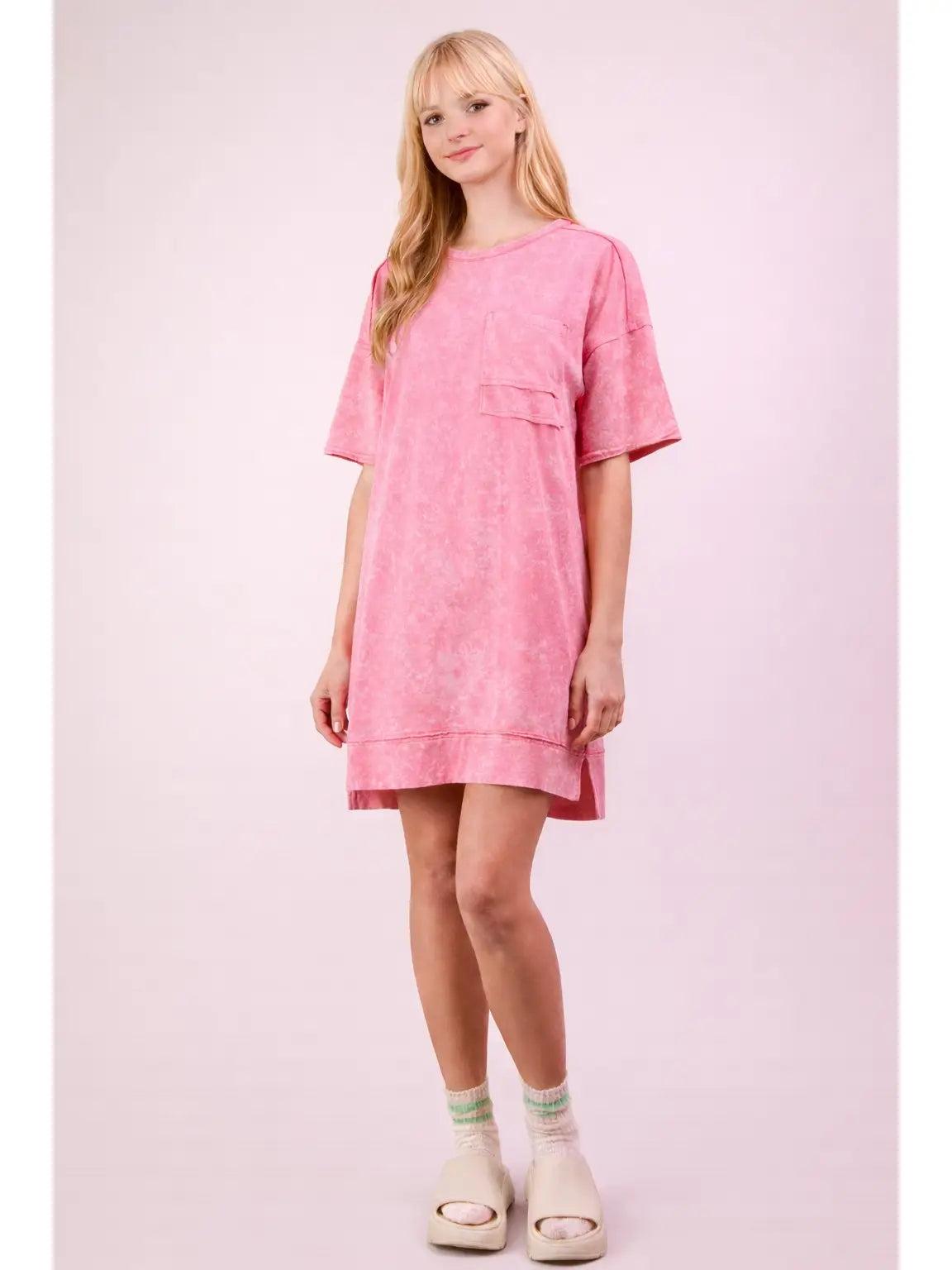 Women's Summer T Shirt Dress Casual Short Sleeve Crewneck Loose Fit