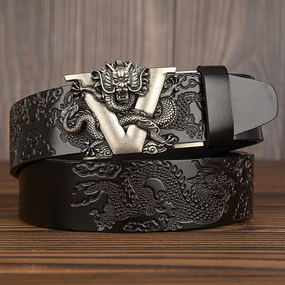 Men’s Premium Leather Belt | High-Sense Professional Executive Waistband | Trendy Minimalist Sleek Buckle Belt | Luxury-Label Statuesque Radiant Accessory | 2026 High-Fashion Emerald-Luxe Essential