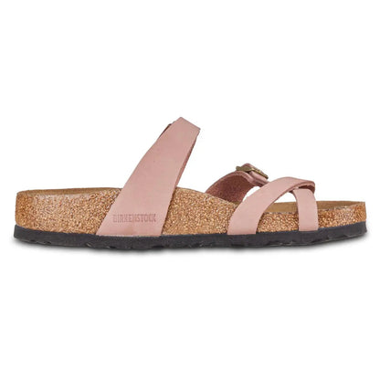 Birkenstock Women's Mayari Soft Footbed Nubuck Leather Old Rose Sandals