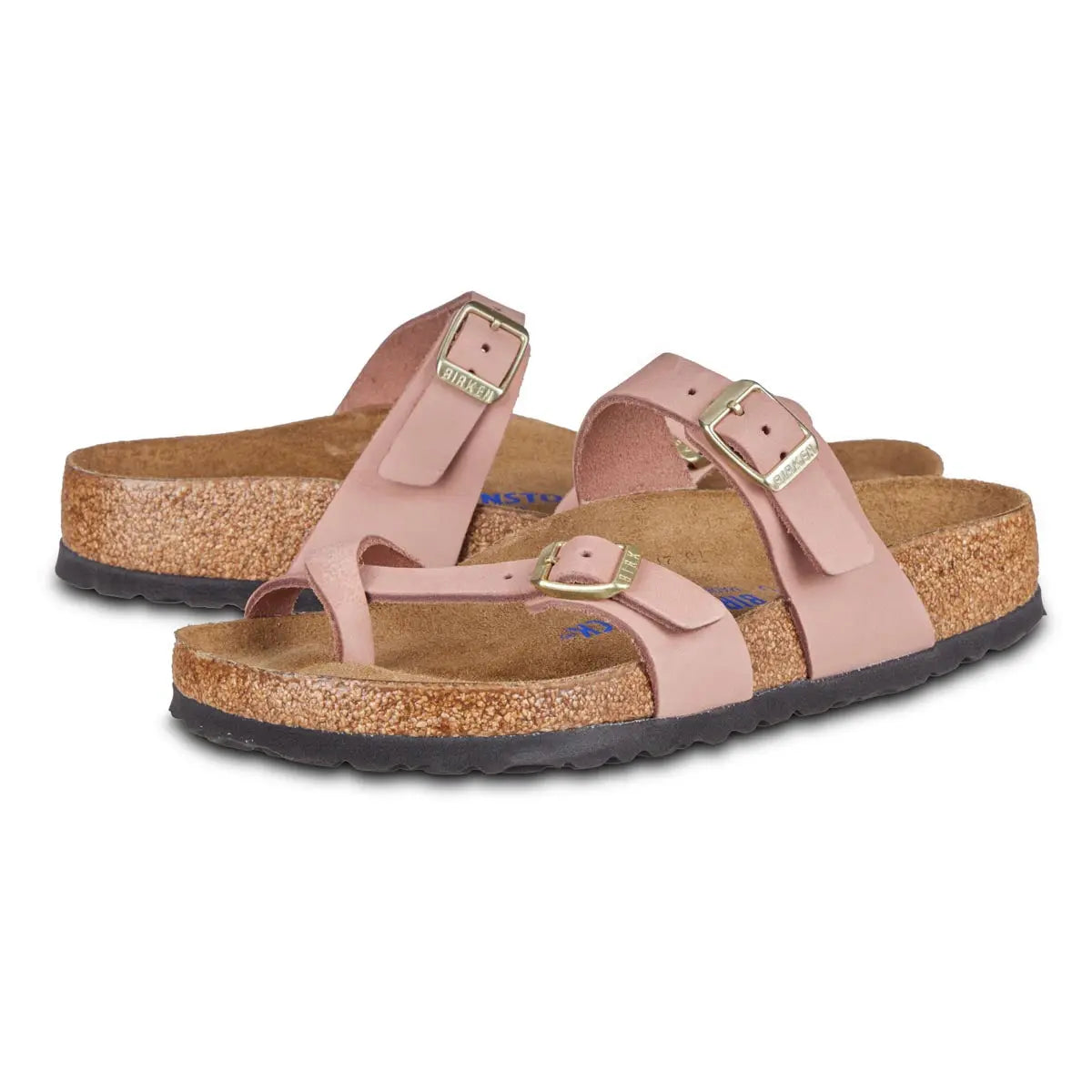 Birkenstock Women's Mayari Soft Footbed Nubuck Leather Old Rose Sandals