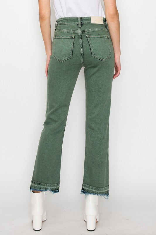 Elena Tummy Control High Rise Straight Jeans