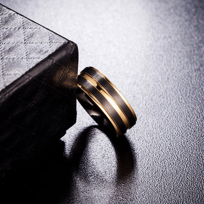 Men’s Titanium Steel Fashion Ring | Luxury Minimalist Band for Men | High-Sense Durable Titanium Jewelry | Trendy Matte Finish Comfort-Fit Ring | 2026 High-Fashion Male Statement Jewelry | Scratch-Resistant Band