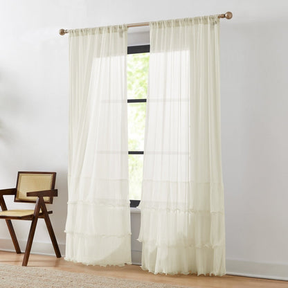 Georgette Sheer Curtain Panels