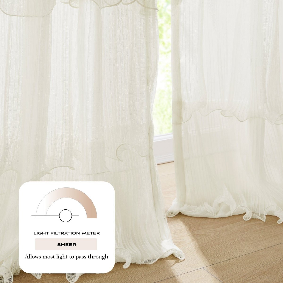 Georgette Sheer Curtain Panels