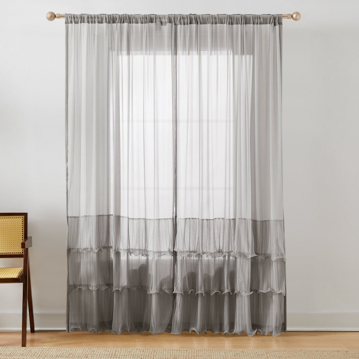 Georgette Sheer Curtain Panels