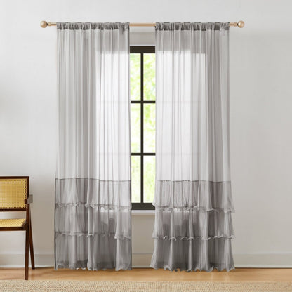 Georgette Sheer Curtain Panels