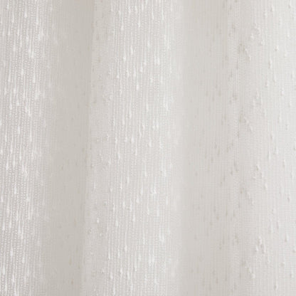 Aileen Textured Raindrop Sheer Window Curtain Panels