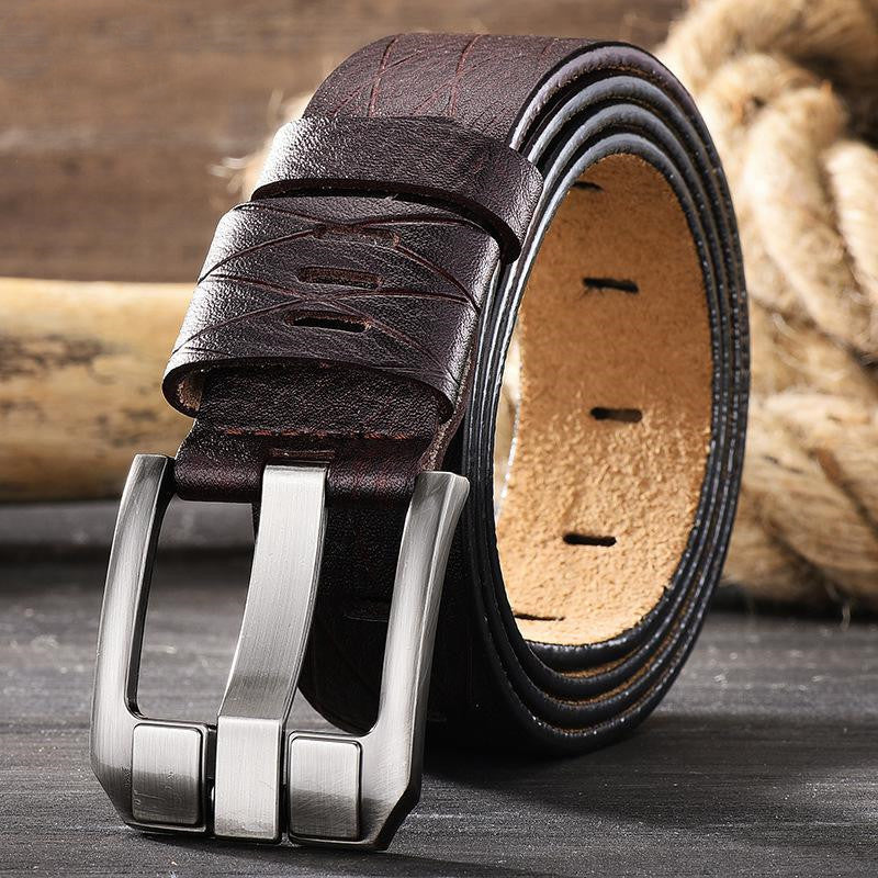 Versatile Leather Belt for Men | Genuine Premium Leather Waist Belt | Classic Formal & Casual Men’s Belt | Durable High-Sense Leather Accessory | 2026 Trendy Luxury Men’s Belt with Zinc Alloy Buckle