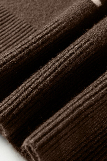 Threaded Pear Renata Ribbed Edge Knit Sweater