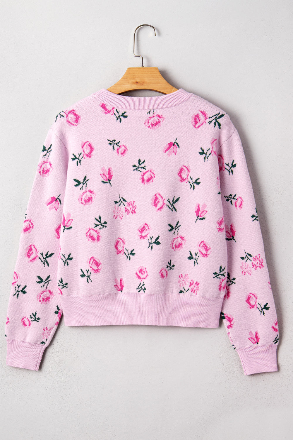 Threaded Pear Sophia Drop Shoulder Cropped Sweater