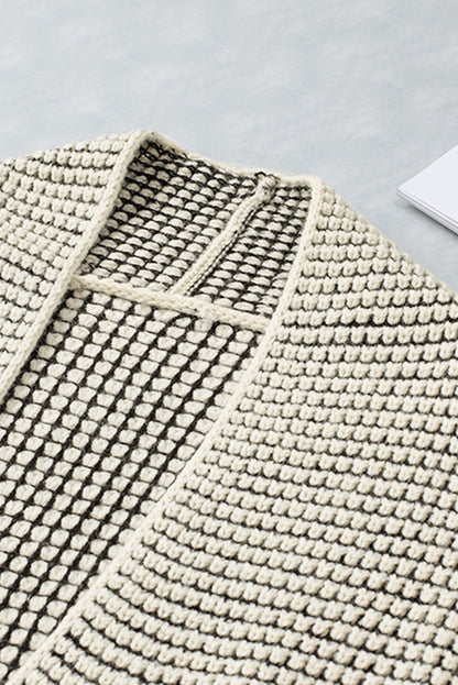 Threaded Pear Harper Long Open Front Cardigan