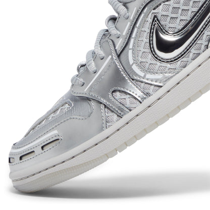 Air Jordan Women's Retro 1 Mm Low V3 'Method Of Make Metallic Silver' Sneakers