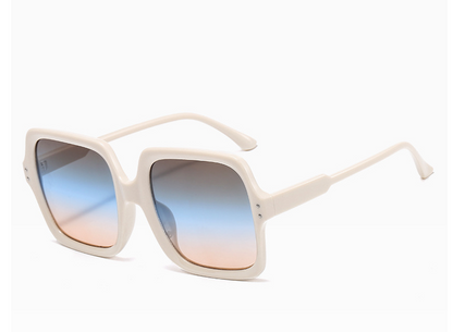 Affordable Retro Gradient Oversized Men Sun Glasses