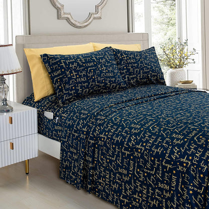 Elegant Comfort 6-Piece Christmas & Holiday Sheet Set - Soft as a Hotel Premium Quality