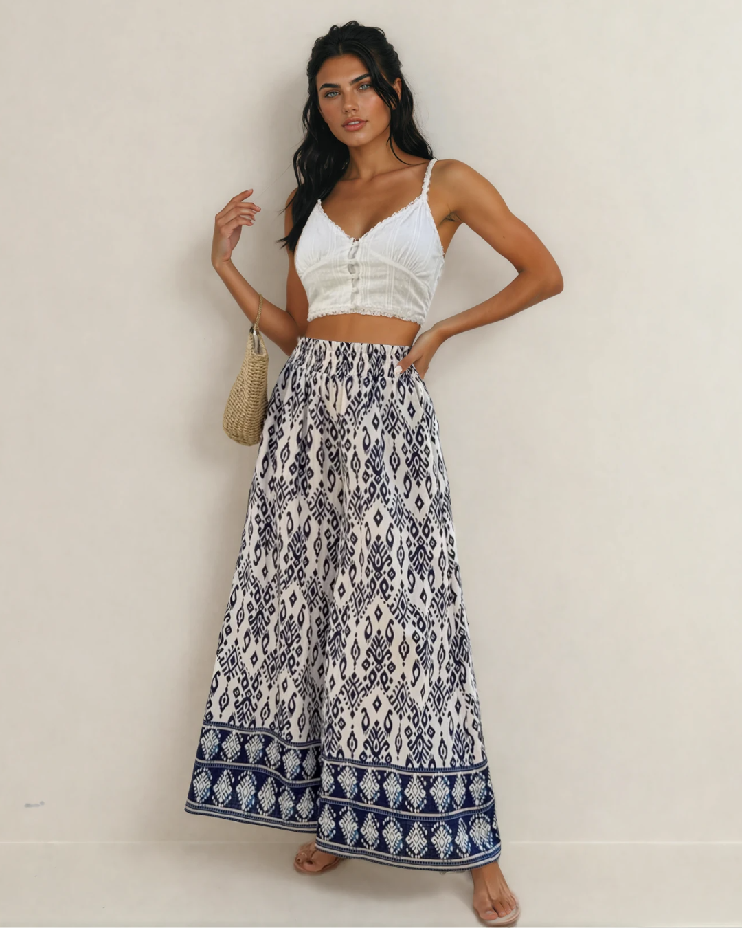 Cherish High Waist Wide Leg Loose Pants