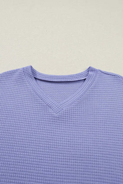 Threaded Pear Nala Short Sleeve Knit Top