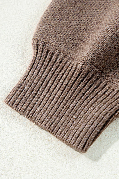 Threaded Pear Eleanor Half Zipper Stand Sweater