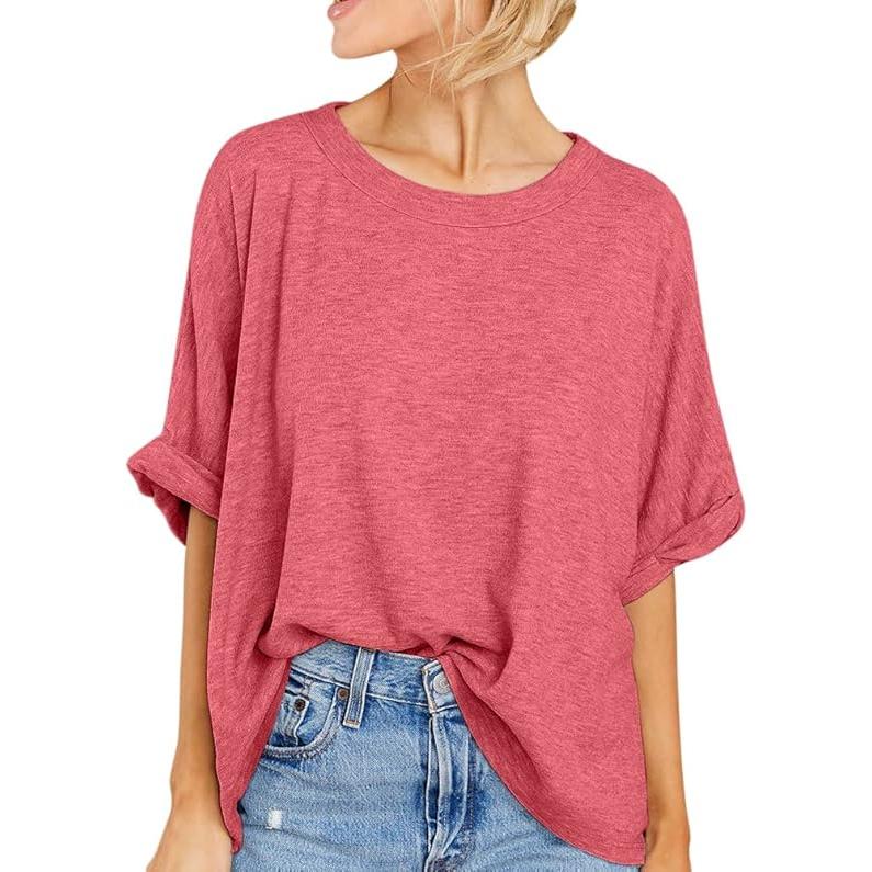 Women's Oversized Casual Short Sleeve T-Shirt