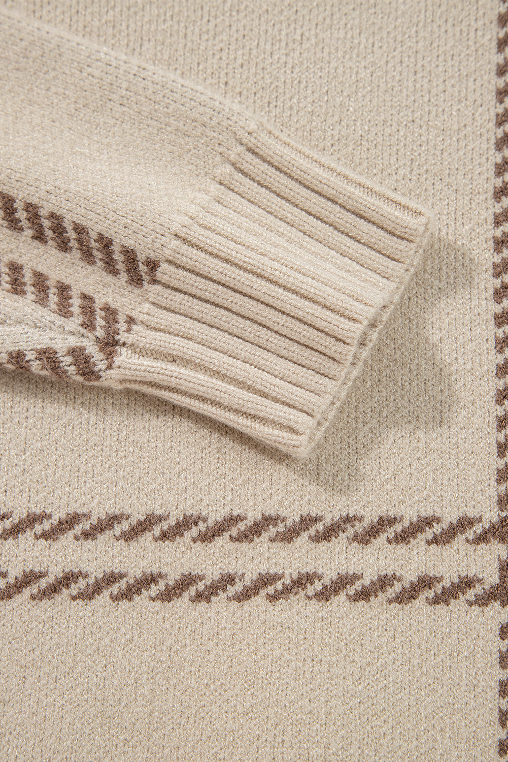 Threaded Pear Madison Knitted Drop Shoulder Sweater