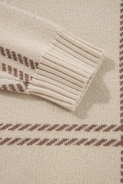 Threaded Pear Madison Knitted Drop Shoulder Sweater