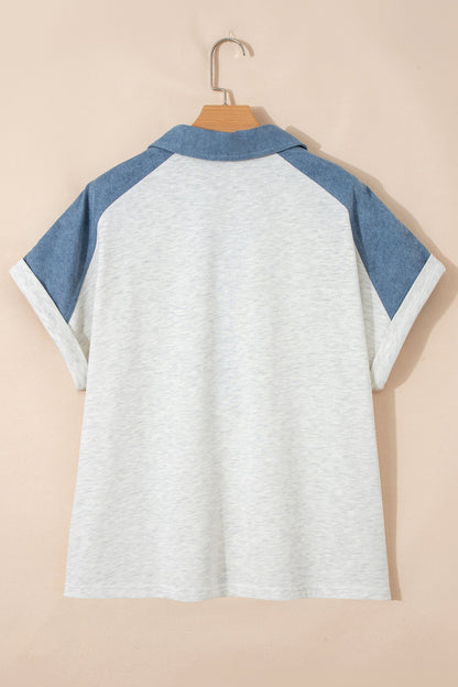 Threaded Pear Maddie Cuffed Sleeve Polo PLUS Tee