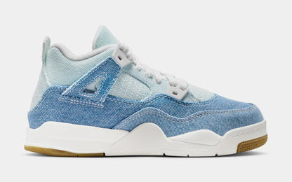 Air Jordan Preschool Retro 4 Tex 'Denim Worn Blue' Ps (Ps)