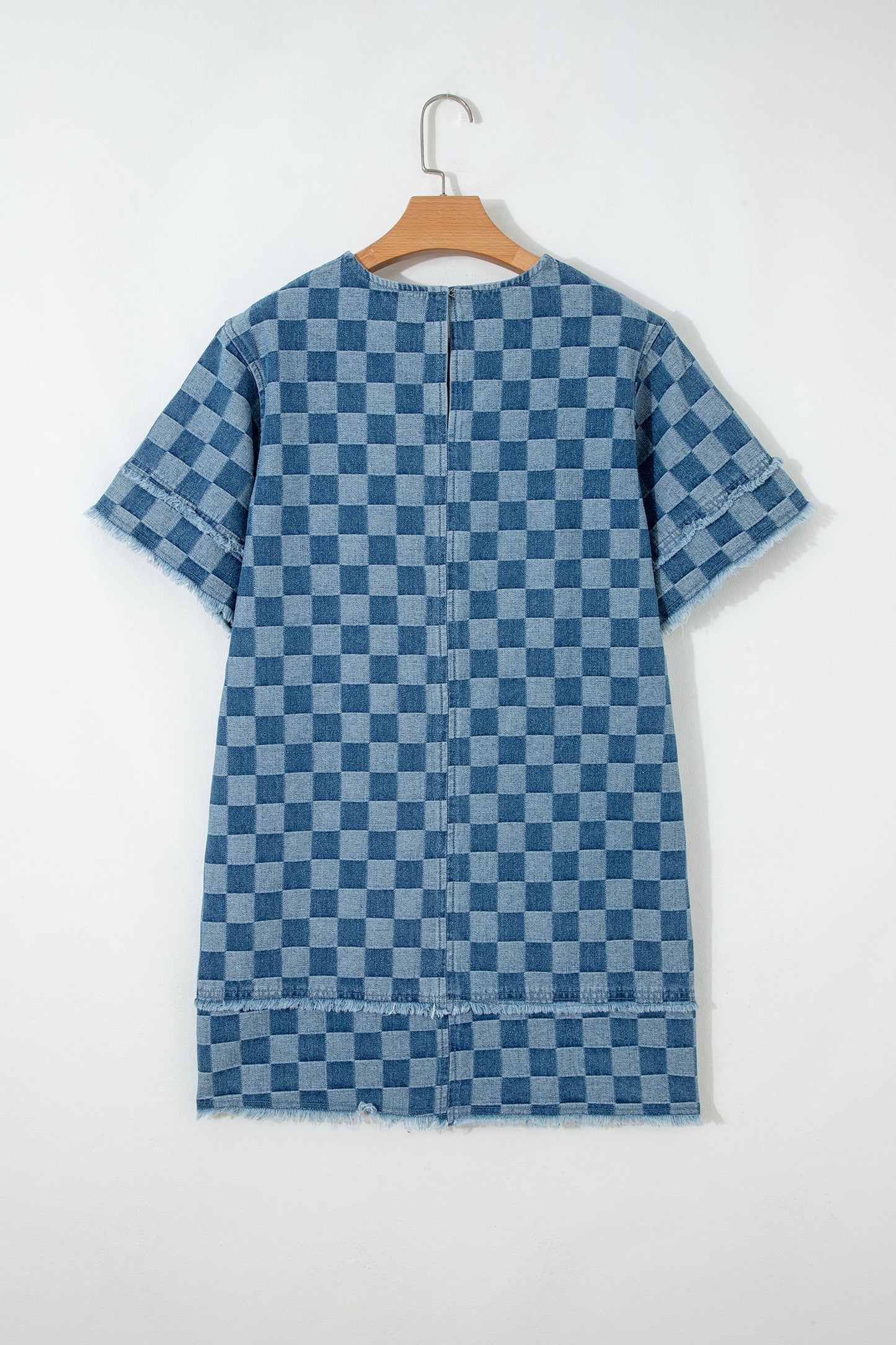 Threaded Pear Jessie Hem Checkered Mini Dress