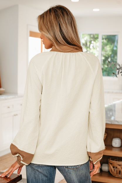 Threaded Pear Maren Long Sleeve Blouse Long Sleeve Top