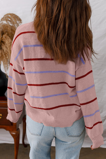 Threaded Pear Amyra Edge Drop Shoulder Sweater
