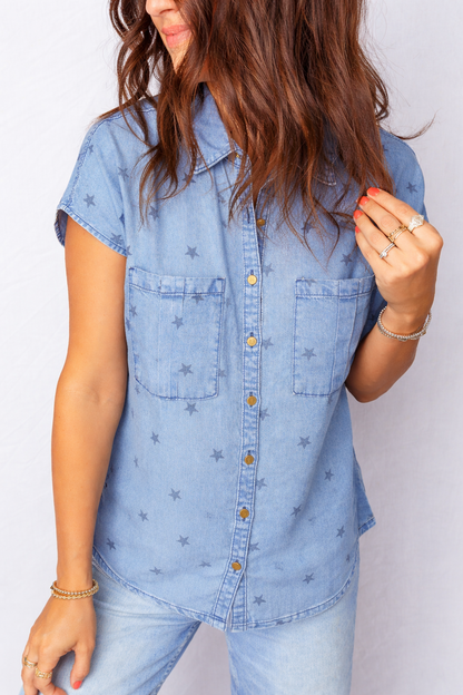 Threaded Pear Phoebe Chest Short Sleeve Shirt