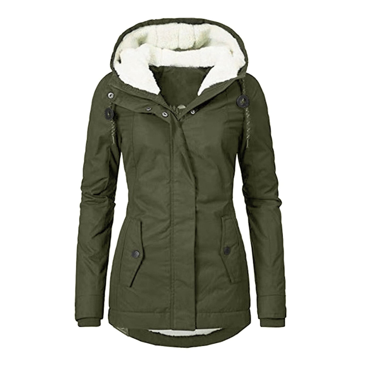 Women's Warm Hooded Fleece Jacket