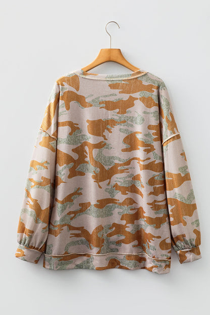 Threaded Pear Elliot Patchwork Drop Shoulder Sweatshirt