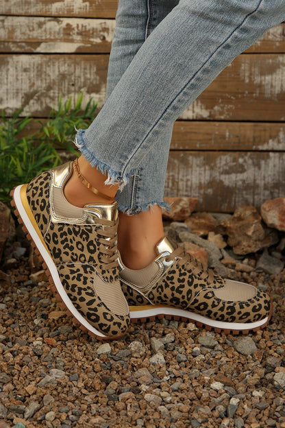 Threaded Pear Romy Patchwork Lace Up Sneakers