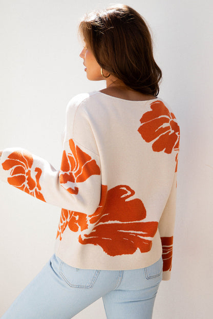Threaded Pear Beth Wide Sleeve Baggy Sweater