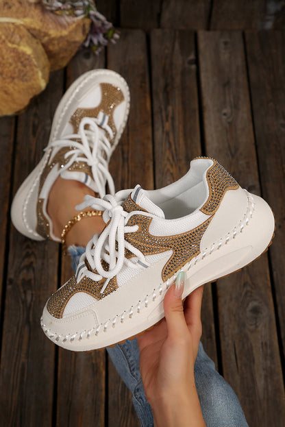 Threaded Pear Abigail Lace Up Breathable Sneakers