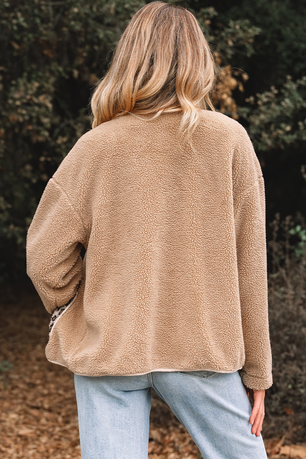 Threaded Pear Renaona Print accent Plush Jacket