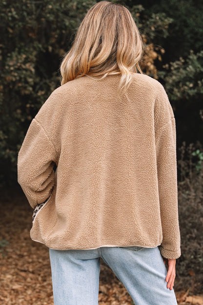 Threaded Pear Renaona Print accent Plush Jacket