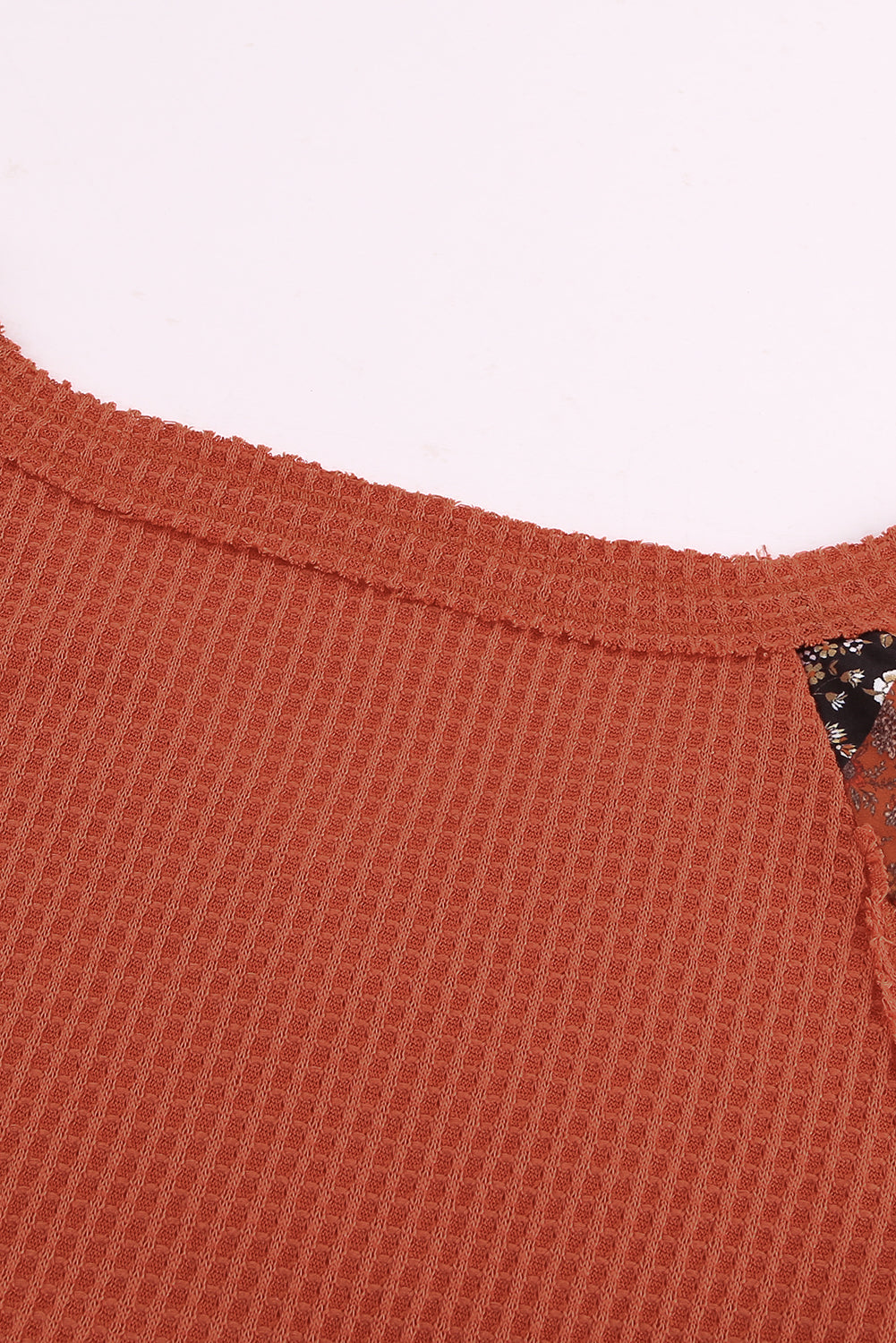 Threaded Pear Karina Eyelet thermal Knit Top
