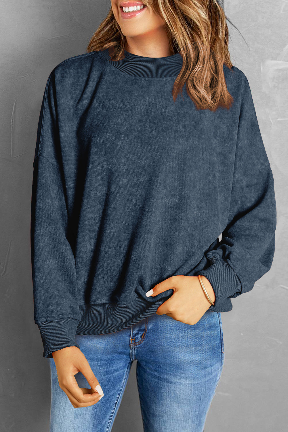 Threaded Pear Eleanor Drop Shoulder Pullover