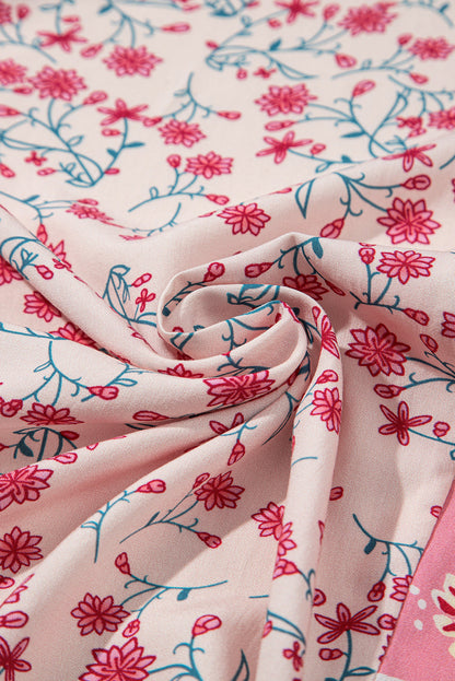 Threaded Pear Adalee Printed Puff Sleeve Shirt