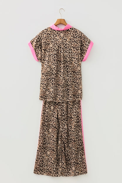 Threaded Pear Lylah Contrast Trim Lounge Set