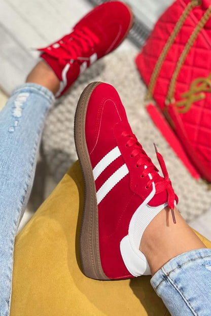 Threaded Pear Harper Lace Up Flat Shoes
