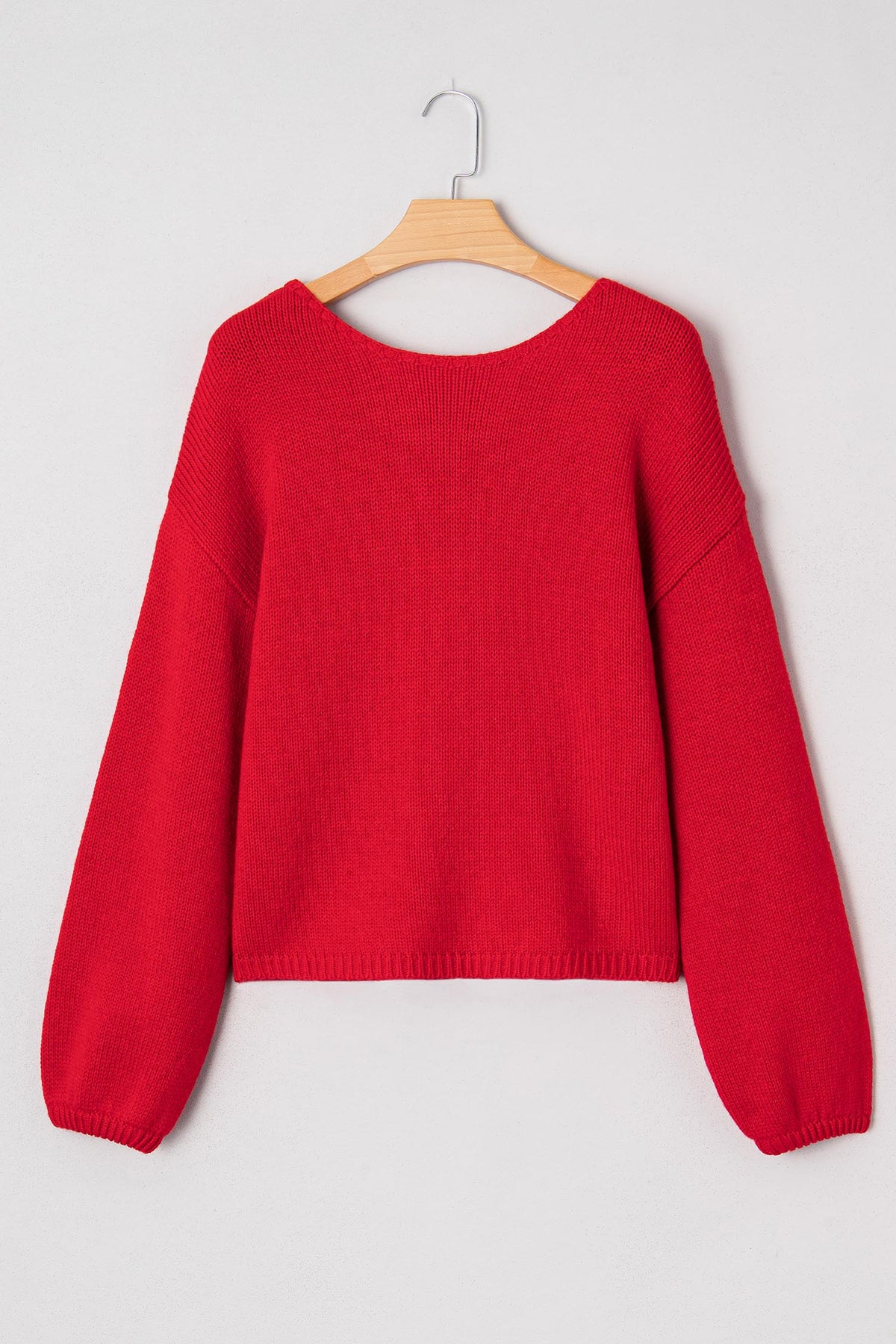 Threaded Pear Addison Backless Bubble Sleeve Sweater