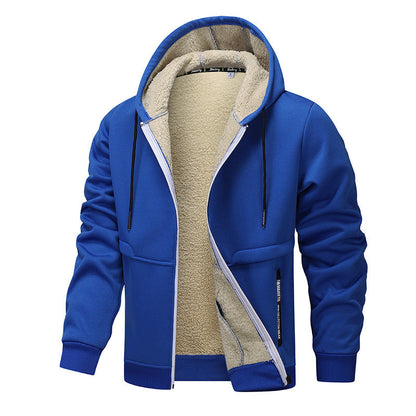 Men's Lambswool Thickened Hoodie