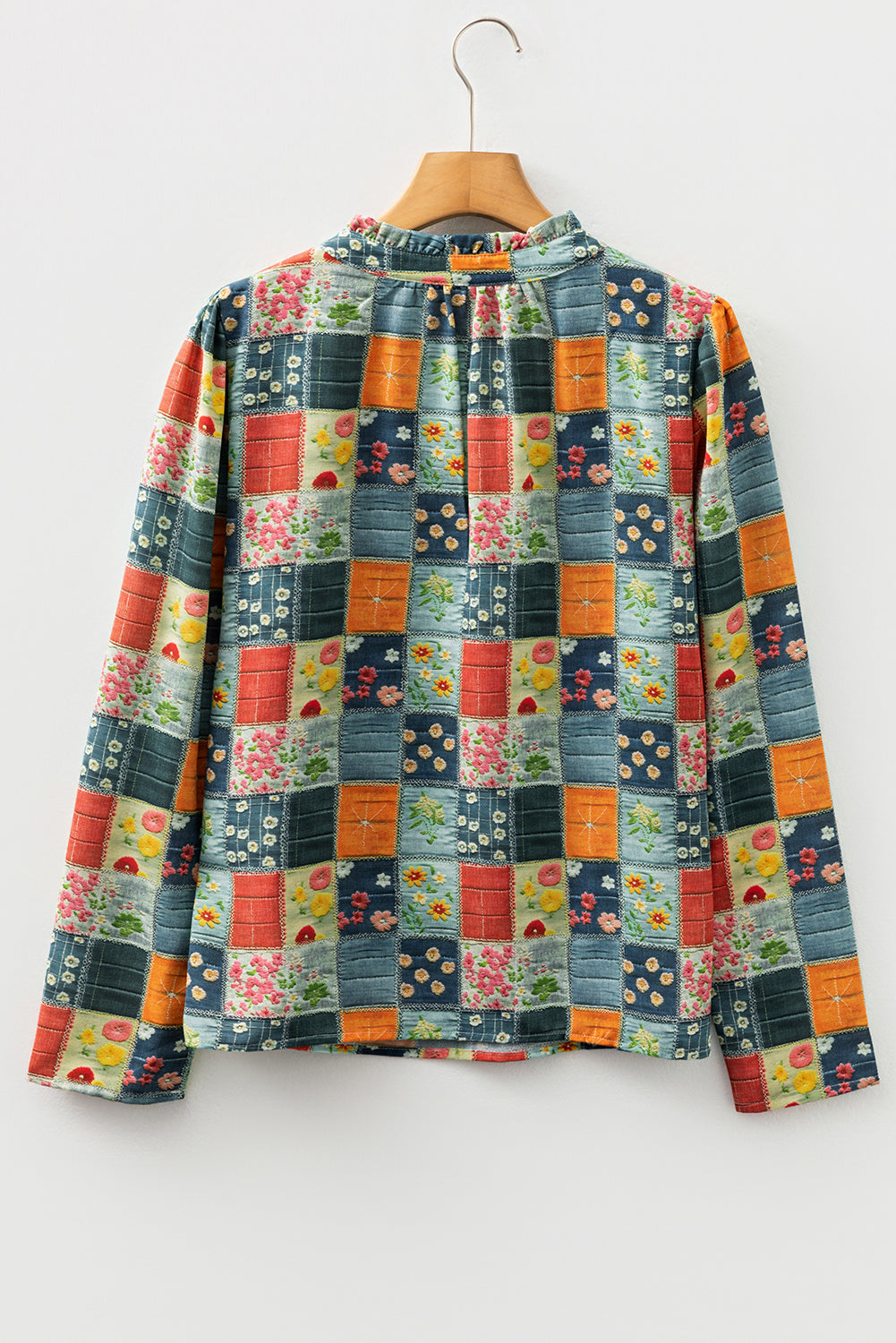 Threaded Pear Sarajana Half Placket Collared Blouse