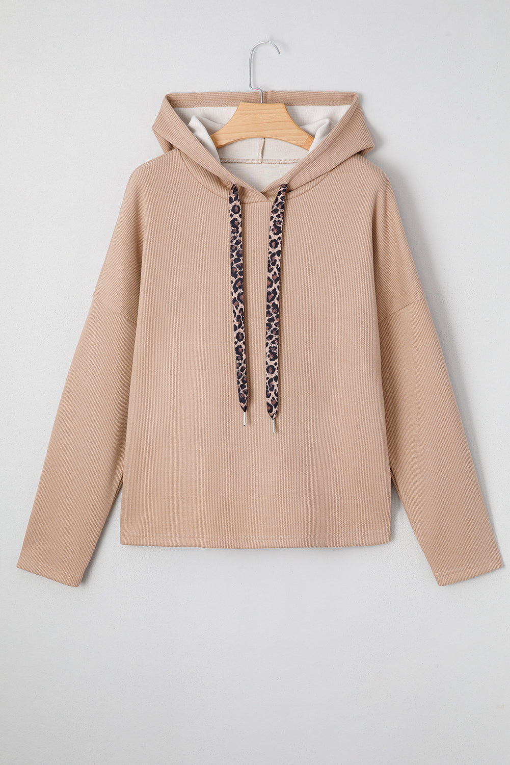 Threaded Pear Elodie Textured Drawstring Baggy Hoodie